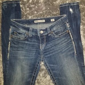 BKE denim stella distressed jeans